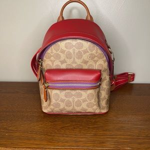 COACH - Charter Backpack 18 In Colorblock Signature Canvas